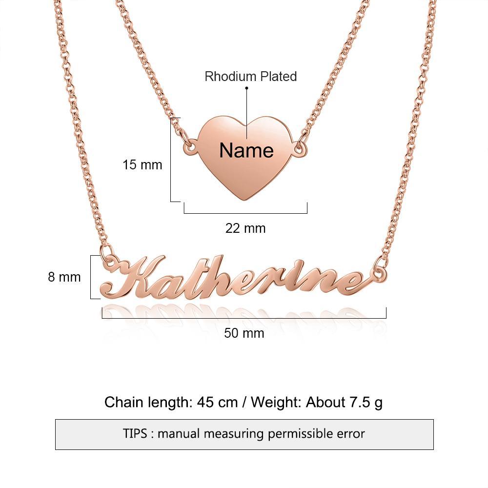 Personalised Necklace Custom 1 Name Necklace Gift For Her-Jessemade AU