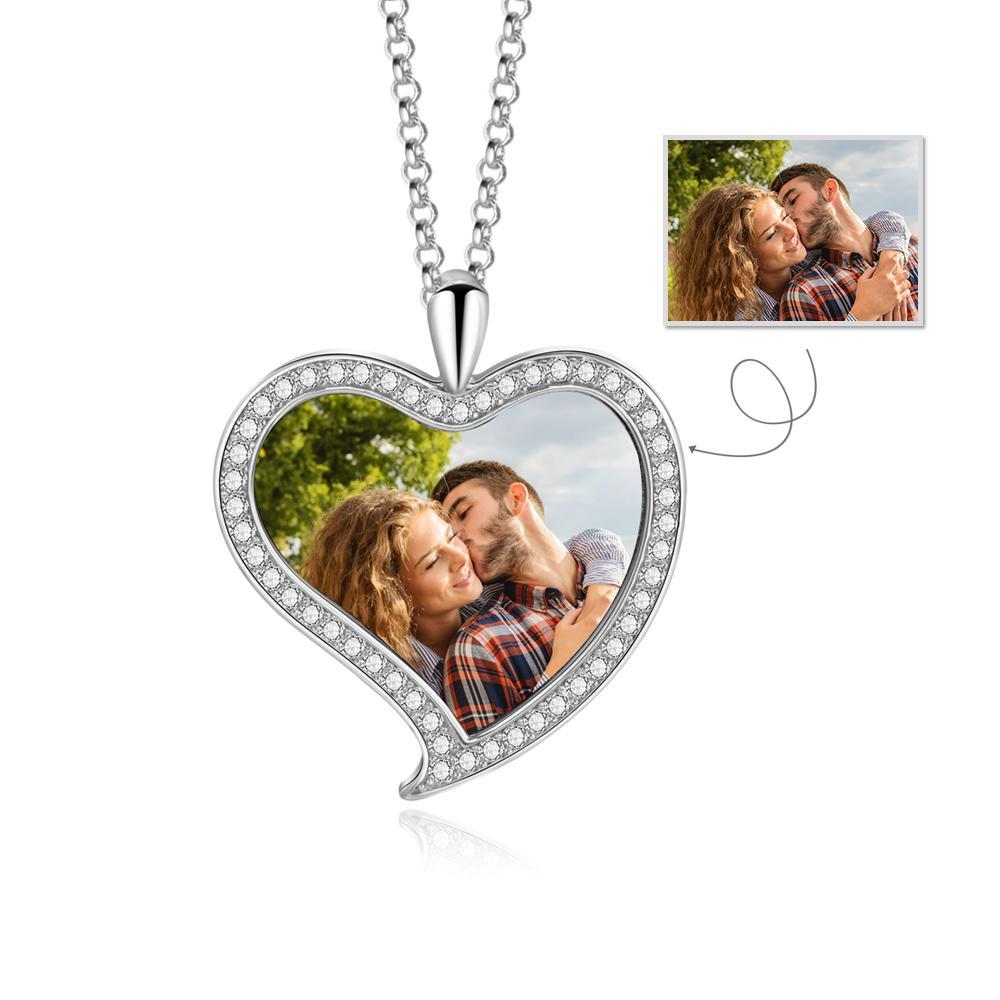 Personalised Heart Necklace Custom Photo Necklace Gifts For Her-Jessemade AU