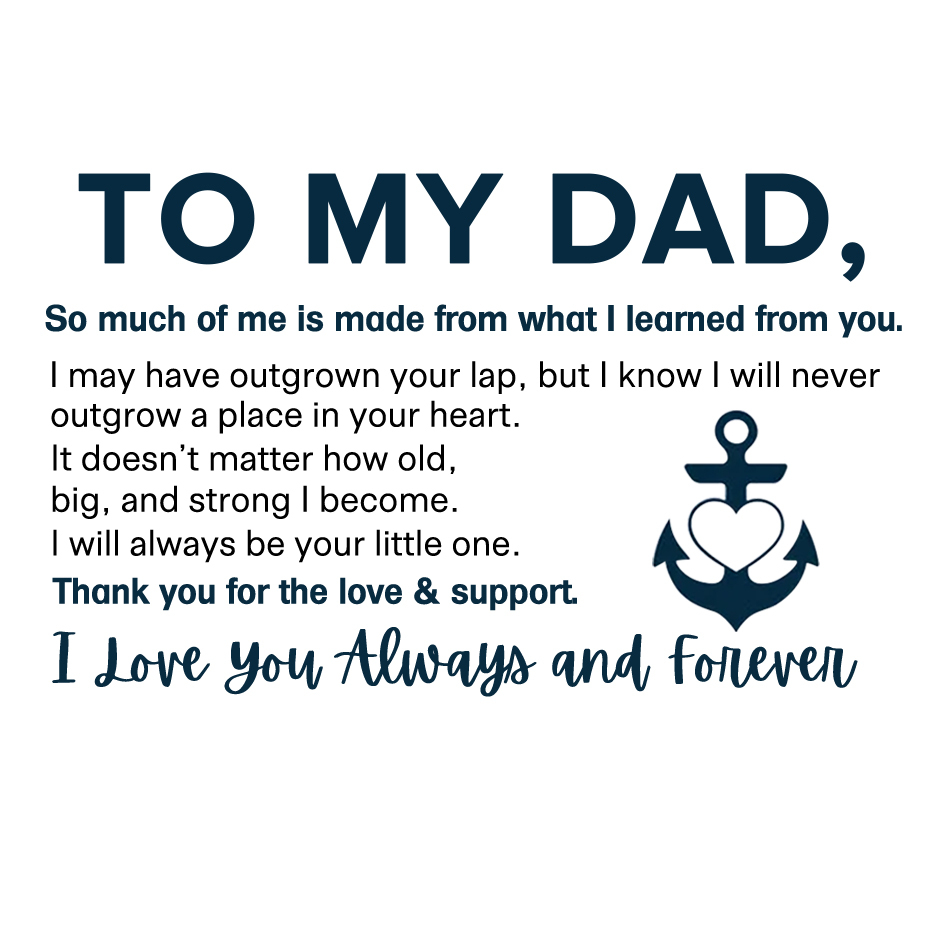 To My Dad Personalised Name Love Knot Bracelet "Love You Forever" Nautical Bracelet for Son-Jessemade AU