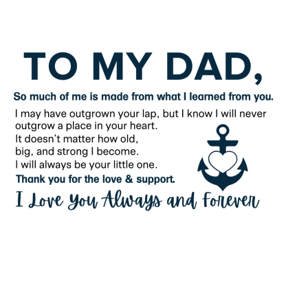 To My Dad Personalised Name Love Knot Bracelet "Love You Forever" Nautical Bracelet for Son-Jessemade AU