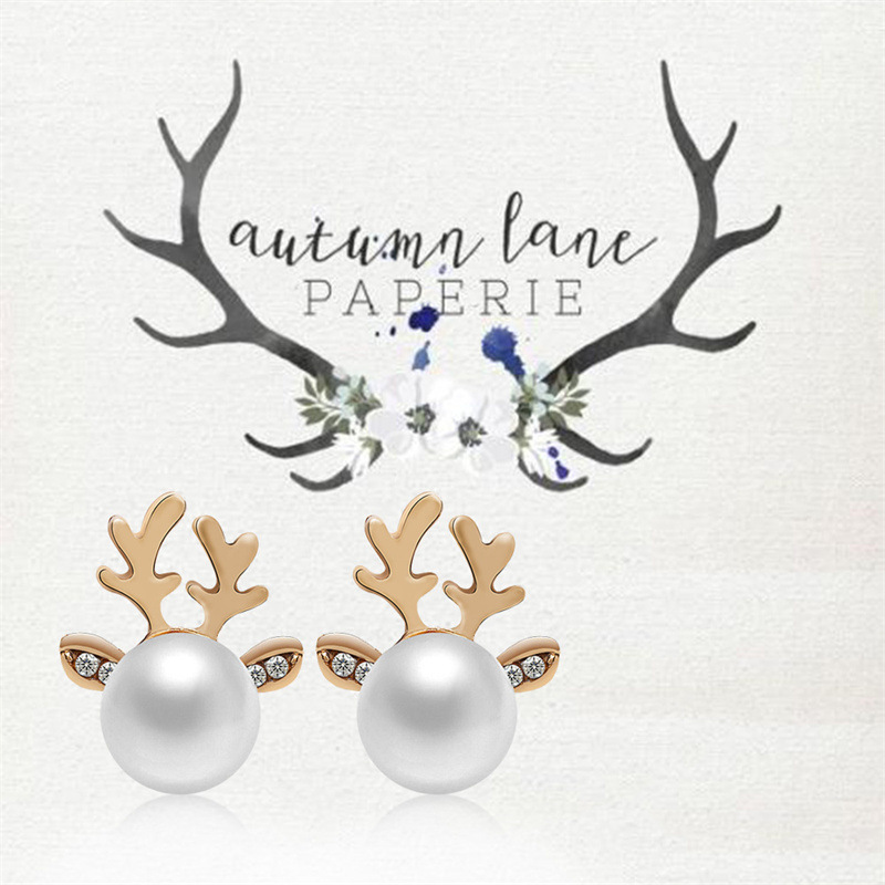 Christmas Reindeer Earrings Christmas Gift For Her -Jessemade AU