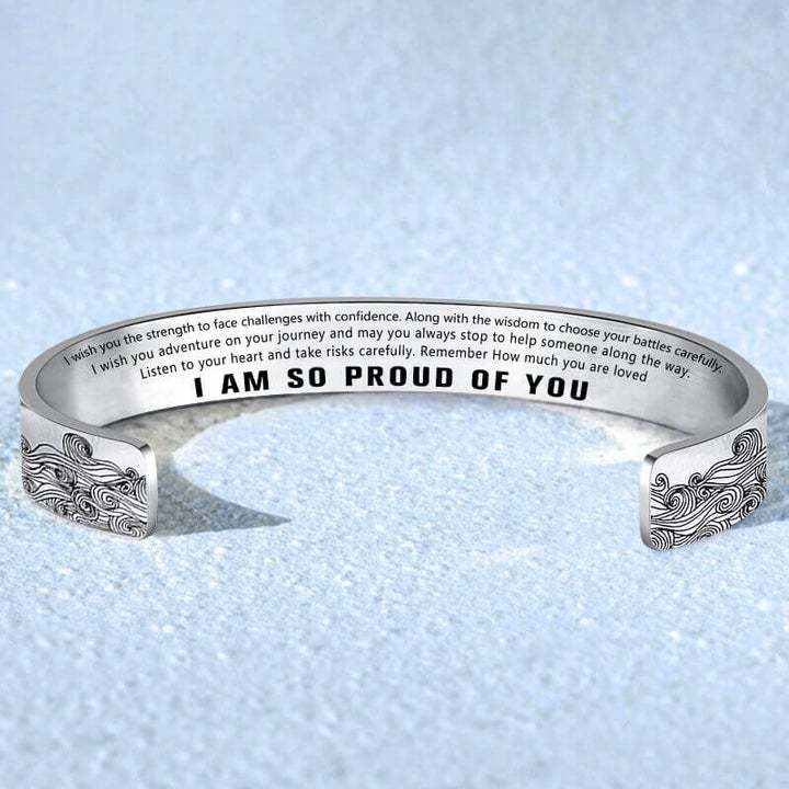 To My Granddaughter, Remember How much you are loved, Cuff Bangle Bracelet Gifts For Her-Jessemade AU