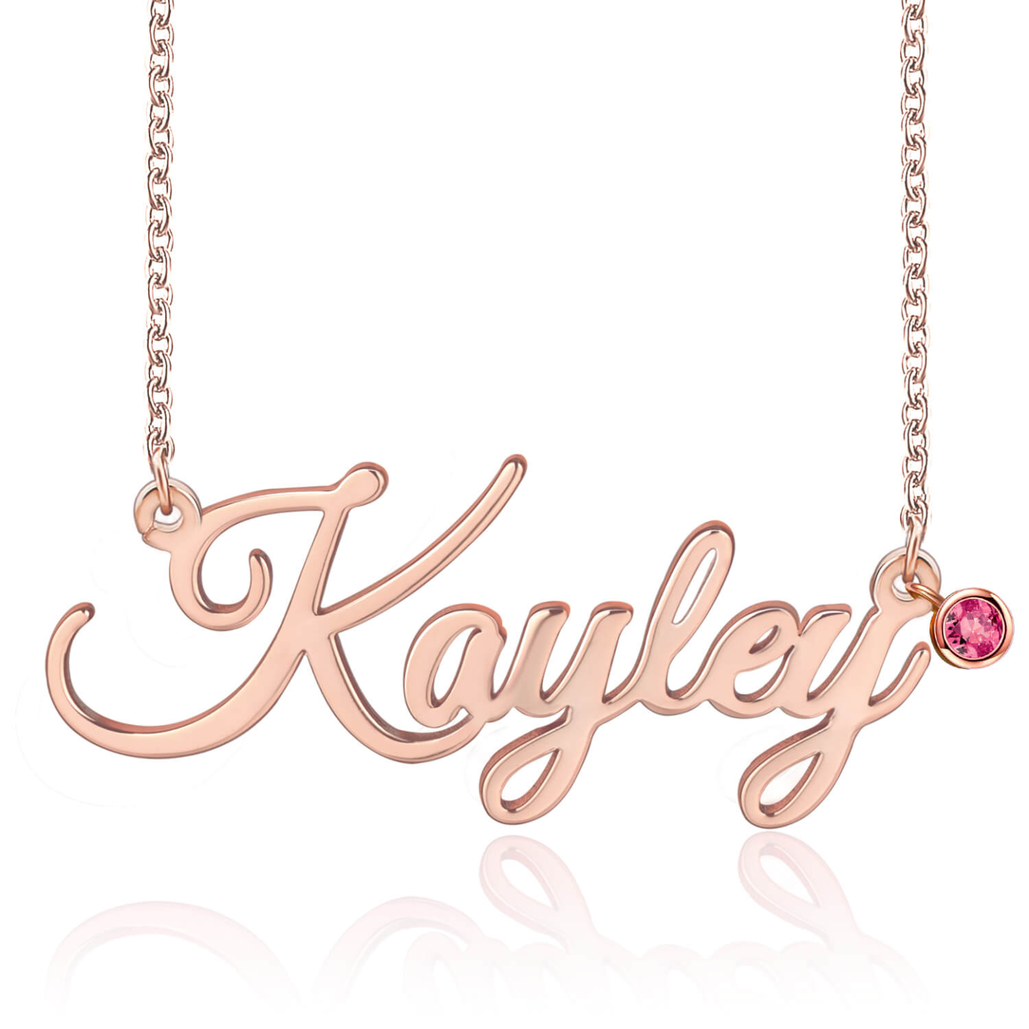 Personalised Necklace With Birthstone Custom 1 Name Necklace Gift For Women-Jessemade AU