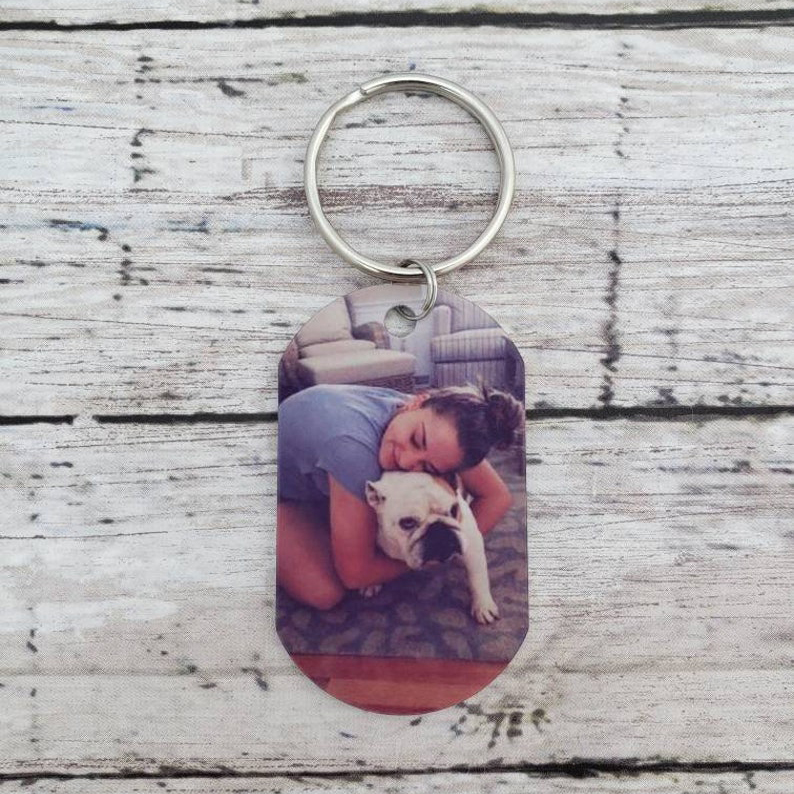 Personalised Photo Pet Loss Keychain Memorial Gift "Once By My Side Forever In My Heart"-Jessemade AU
