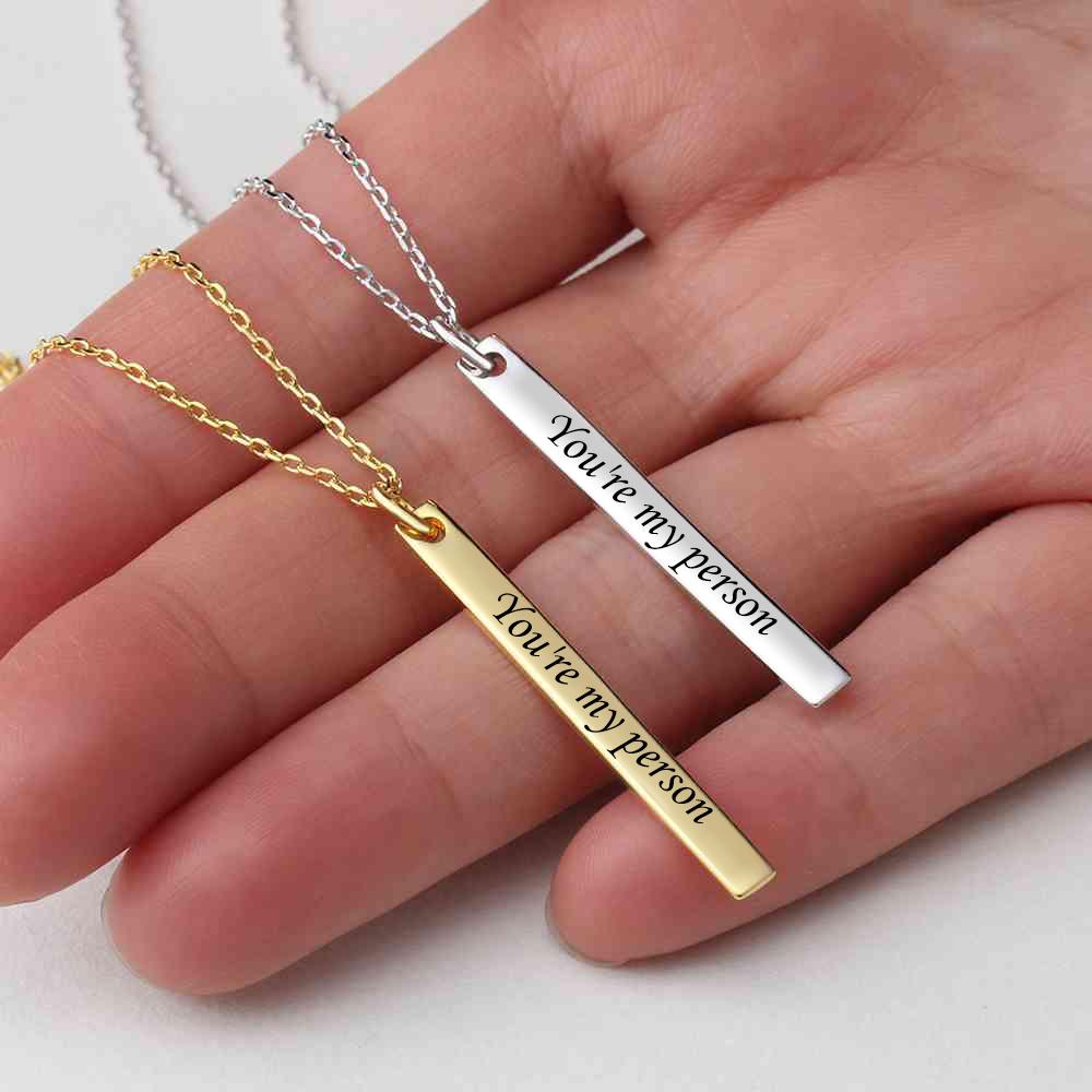 You are my person DIY Necklace Engraved  Letter Personalised Gift-Jessemade AU