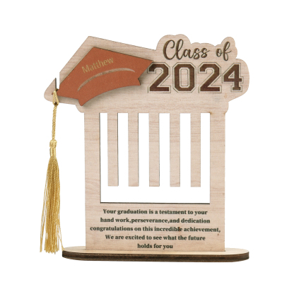 Class of 2024 Personalised Graduation Wooden Money Rack Custom Name Creative Graduation Gifts for Her/Him-Jessemade AU