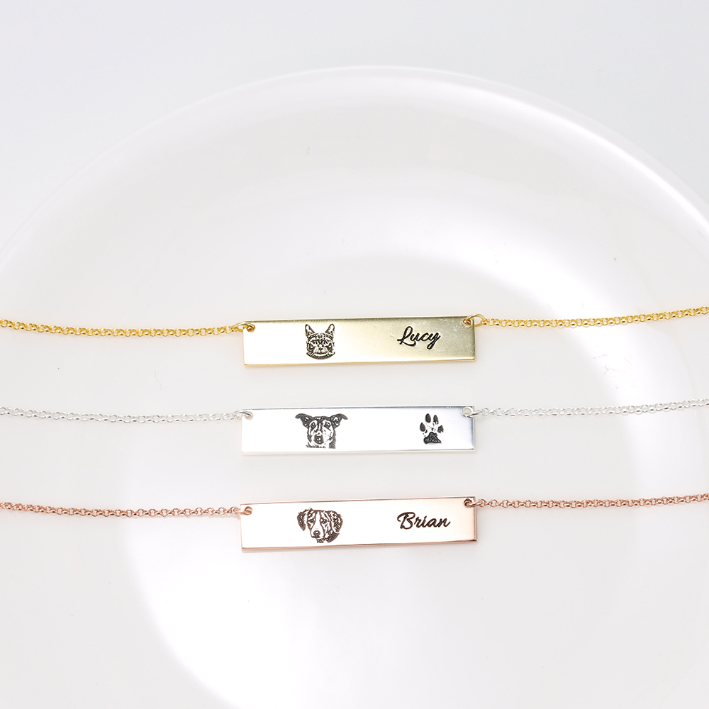 Personalised Your Pet Portrait Necklace-Jessemade AU