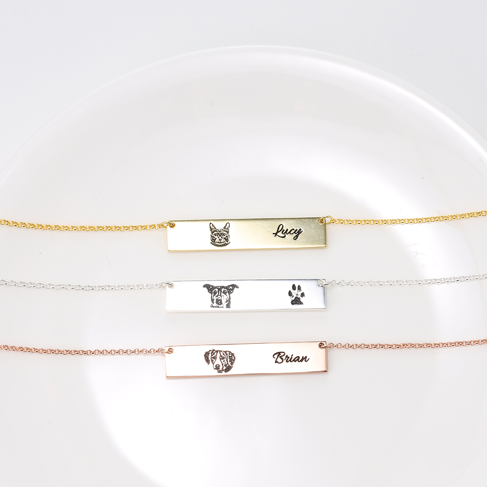 Personalised Your Pet Portrait Necklace-Jessemade AU