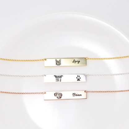 Personalised Your Pet Portrait Necklace-Jessemade AU