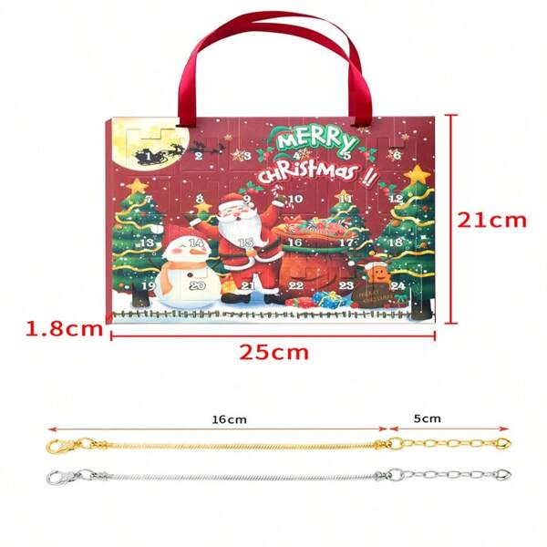 Christmas Bracelet Charms Surprise Blind Box Advent Calendar 24 Days Countdown Surprise Box DIY Bracelet Mystery Box Gift For Her-Jessemade AU