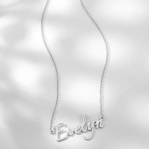 Personalised Necklace Custom 1 Name Necklace Gift For Women-Jessemade AU