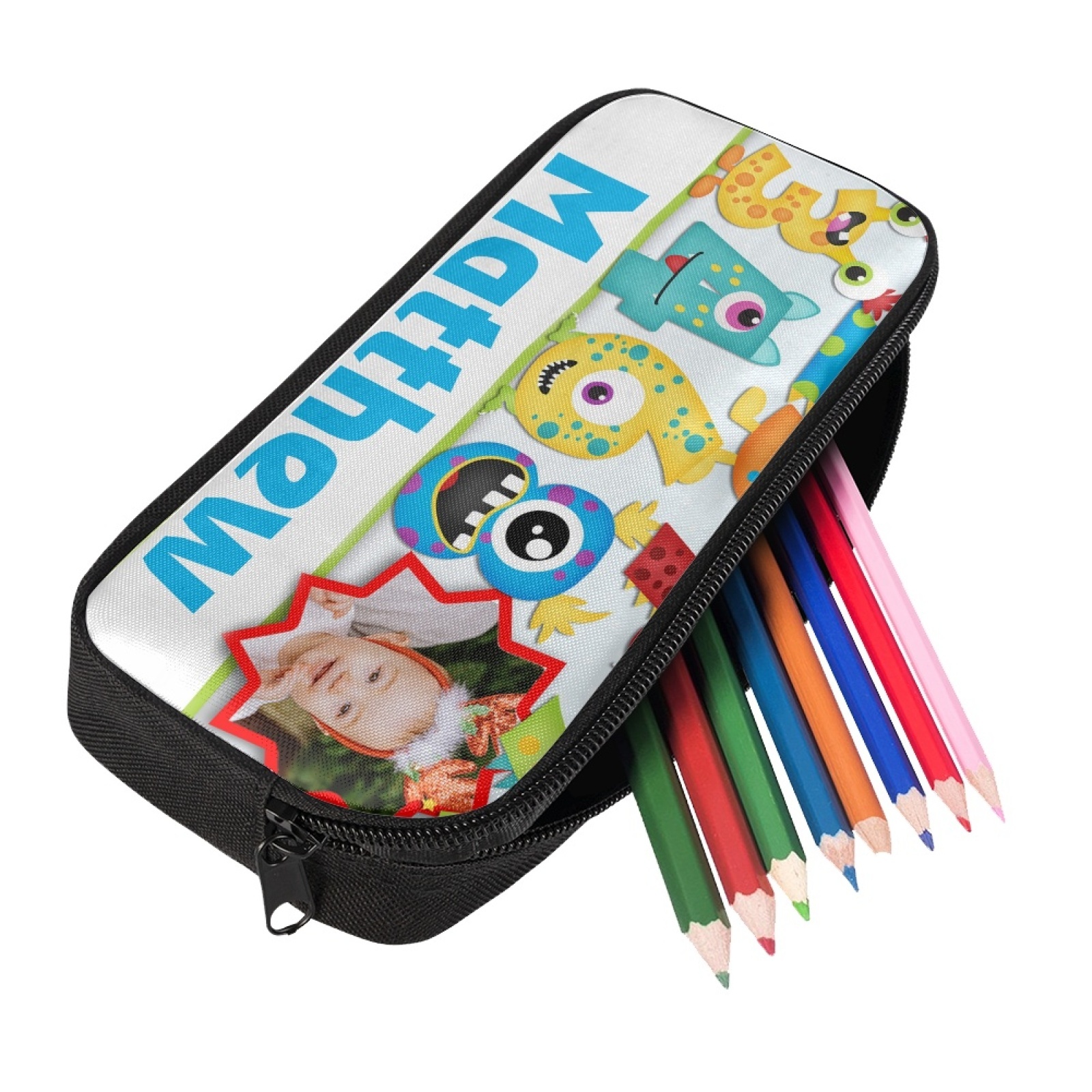 Personalised  Photo Pencil Case Custom Name Back to School Gifts for Student-Jessemade AU