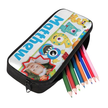 Personalised  Photo Pencil Case Custom Name Back to School Gifts for Student-Jessemade AU