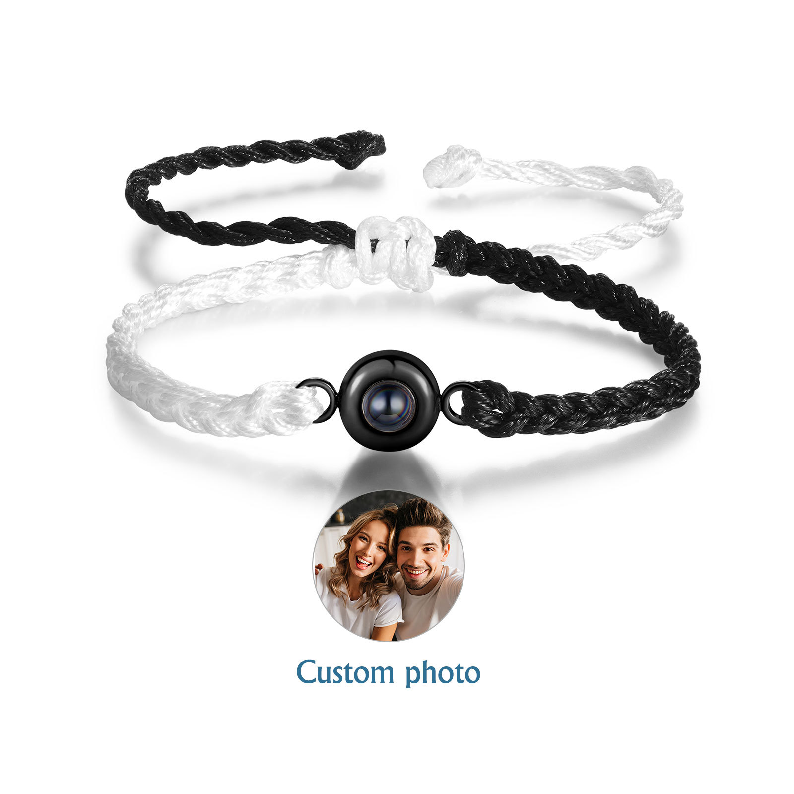 Personalised Projection Bracelet Customised Photo Bracelet Adjustable Bracelet Gift for Couples/Family/Friends-Jessemade AU