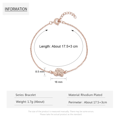 Personalised 1 Birth Flower Elegant Woman's Bracelet-Jessemade AU