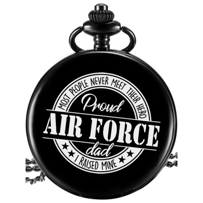 Personalised Pocket Watch Custom Names Gifts For Him-Jessemade AU