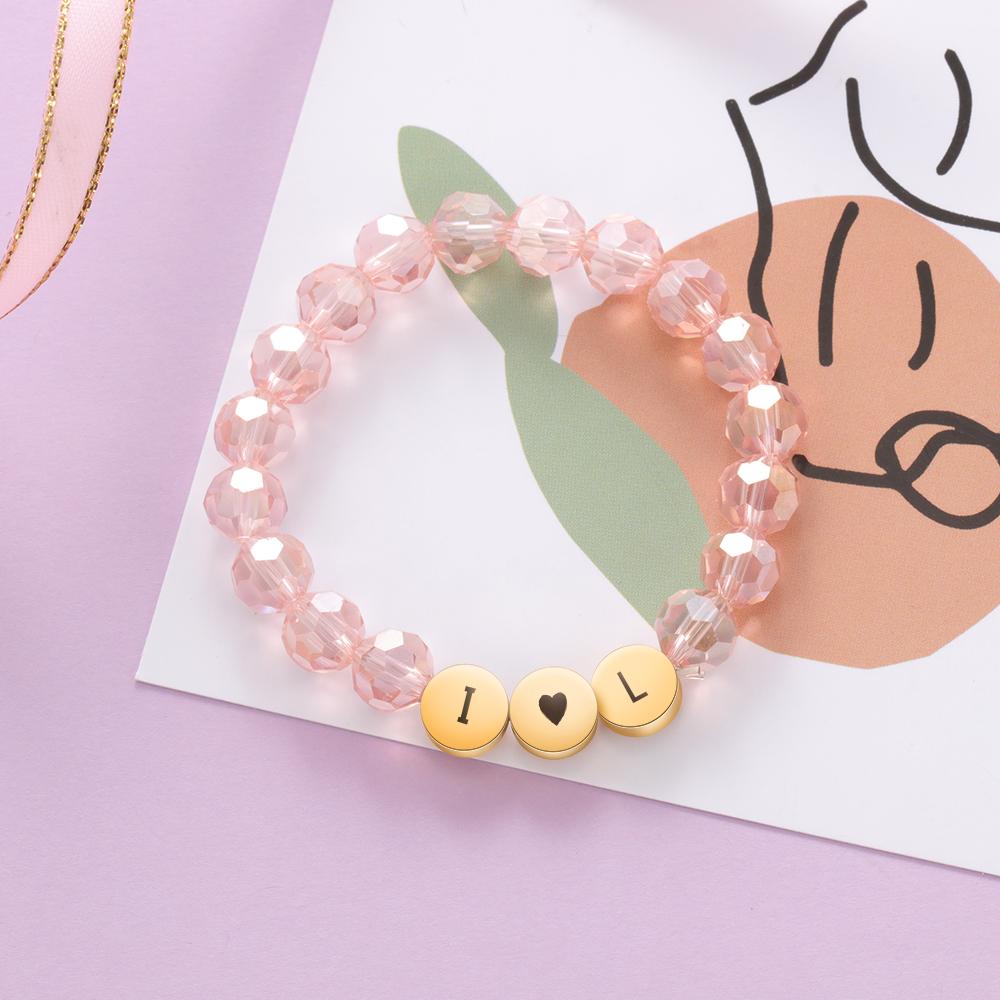 Customised Stone With 3 Beads-Jessemade AU