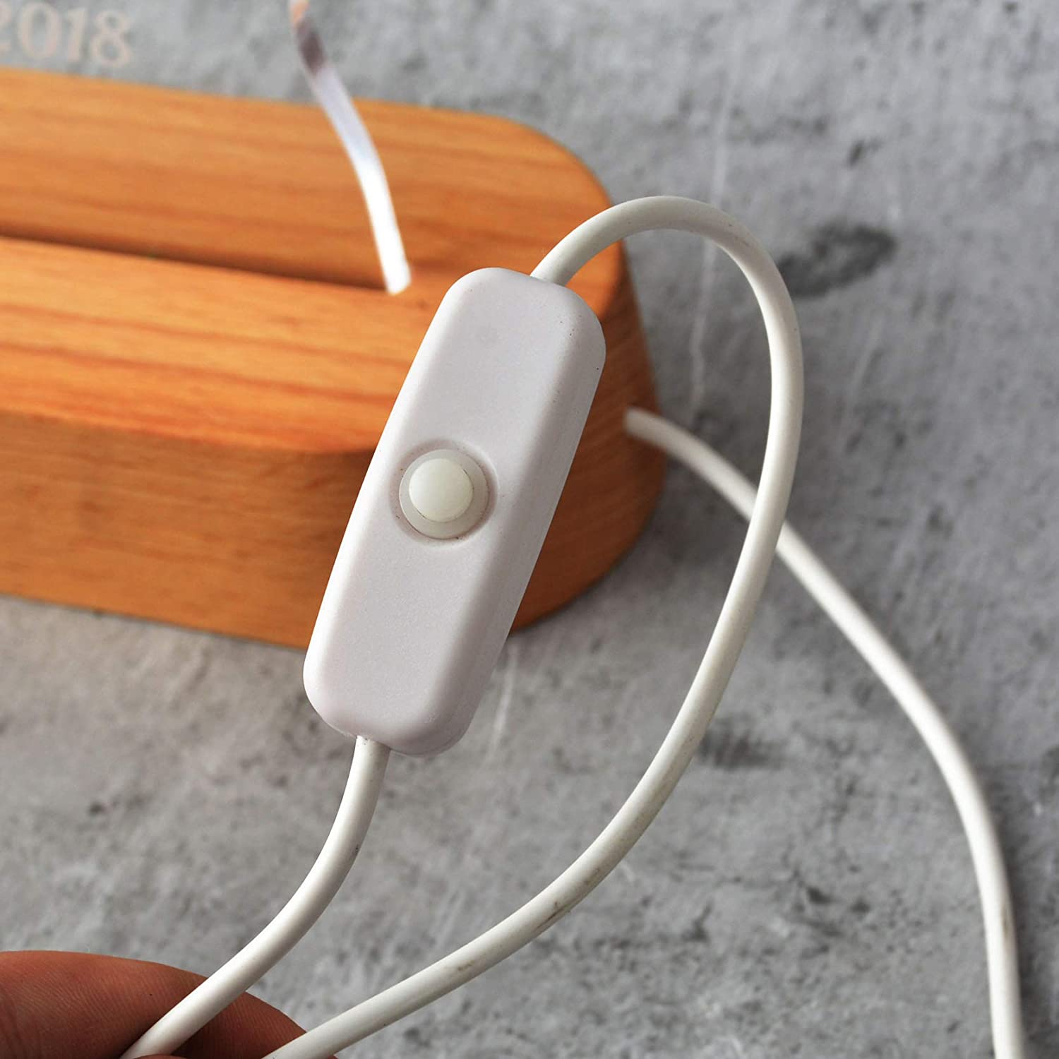 Personalised Heart Balloon Night Light Engraving 2 Names Infinite Love Style Wooden Lamp-Jessemade AU