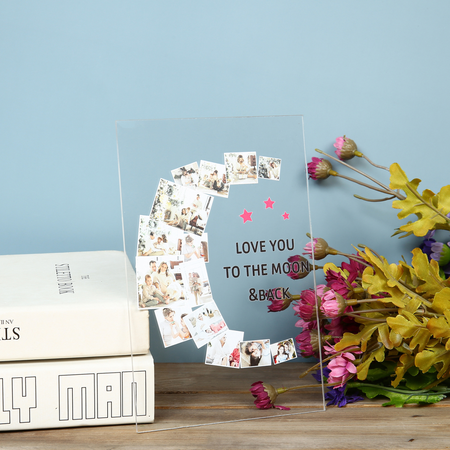 Personalised Family Photo Night Light Ornament Custom 14 Photos Bedroom Decor Home Decoration LED Light Personalised Photo Ornament-Jessemade AU