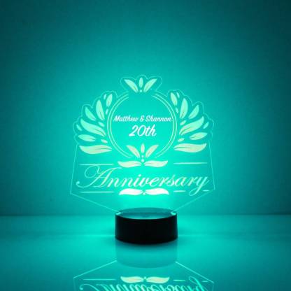 Personalised 7 Colours Changing Night Light Custom Name LED Lamp Gifts For Couple-Jessemade AU