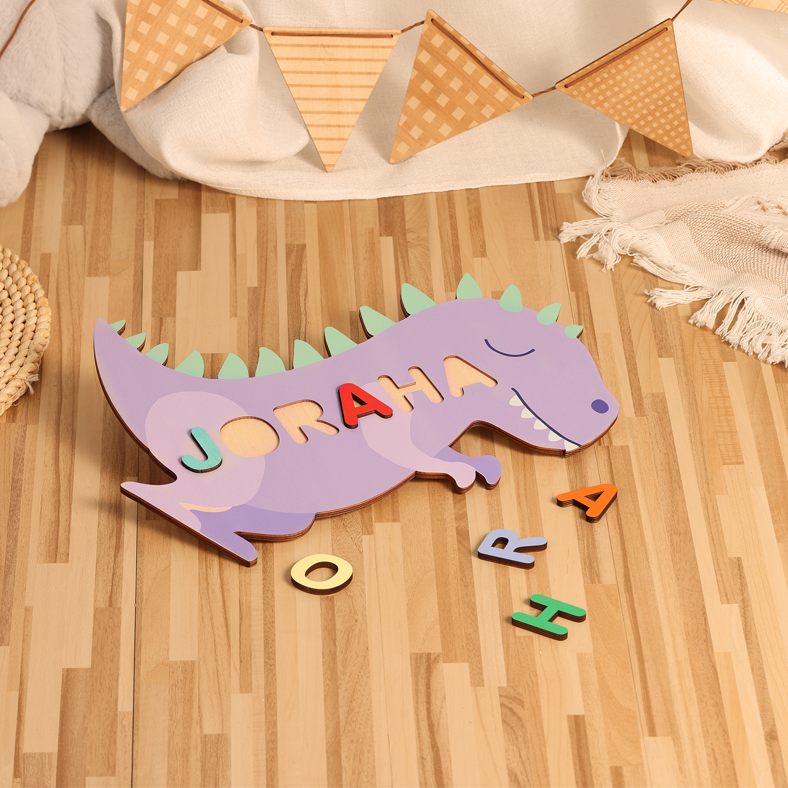 Customised Kid's Wooden Name Puzzle Toy for Toddlers Early Learning Child Toy-Jessemade AU