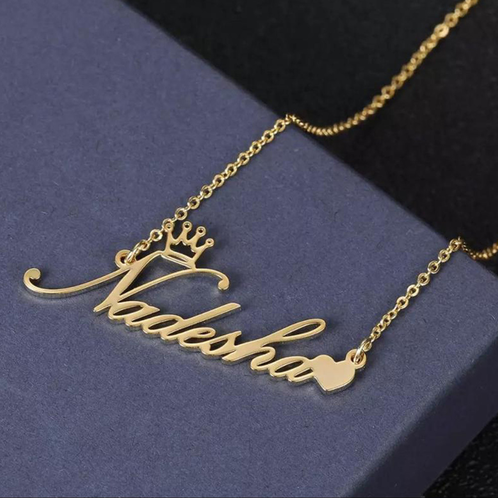 Personalised Necklace Custom 1 Name Necklace Gift For Women-Jessemade AU