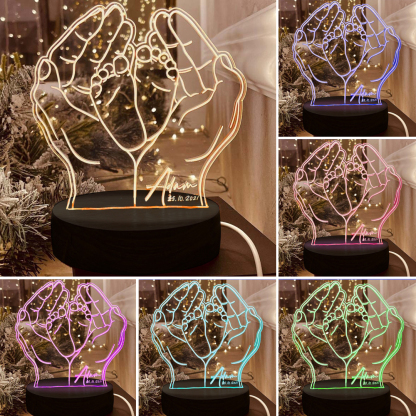 Personalised Dream Catcher Night Light Custom Name Gifts For Kids-Jessemade AU