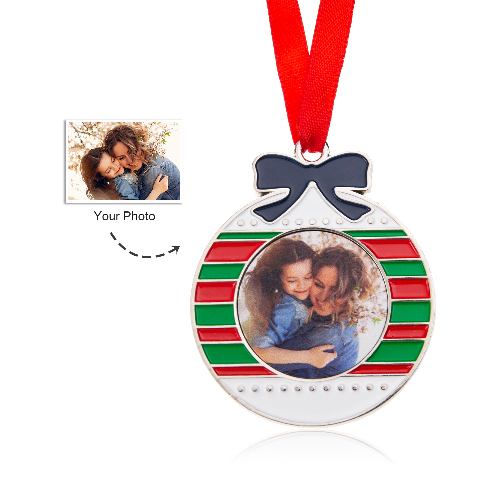 Personalised Photo Christmas Ornament Custom photos Gifts for Family-Jessemade AU