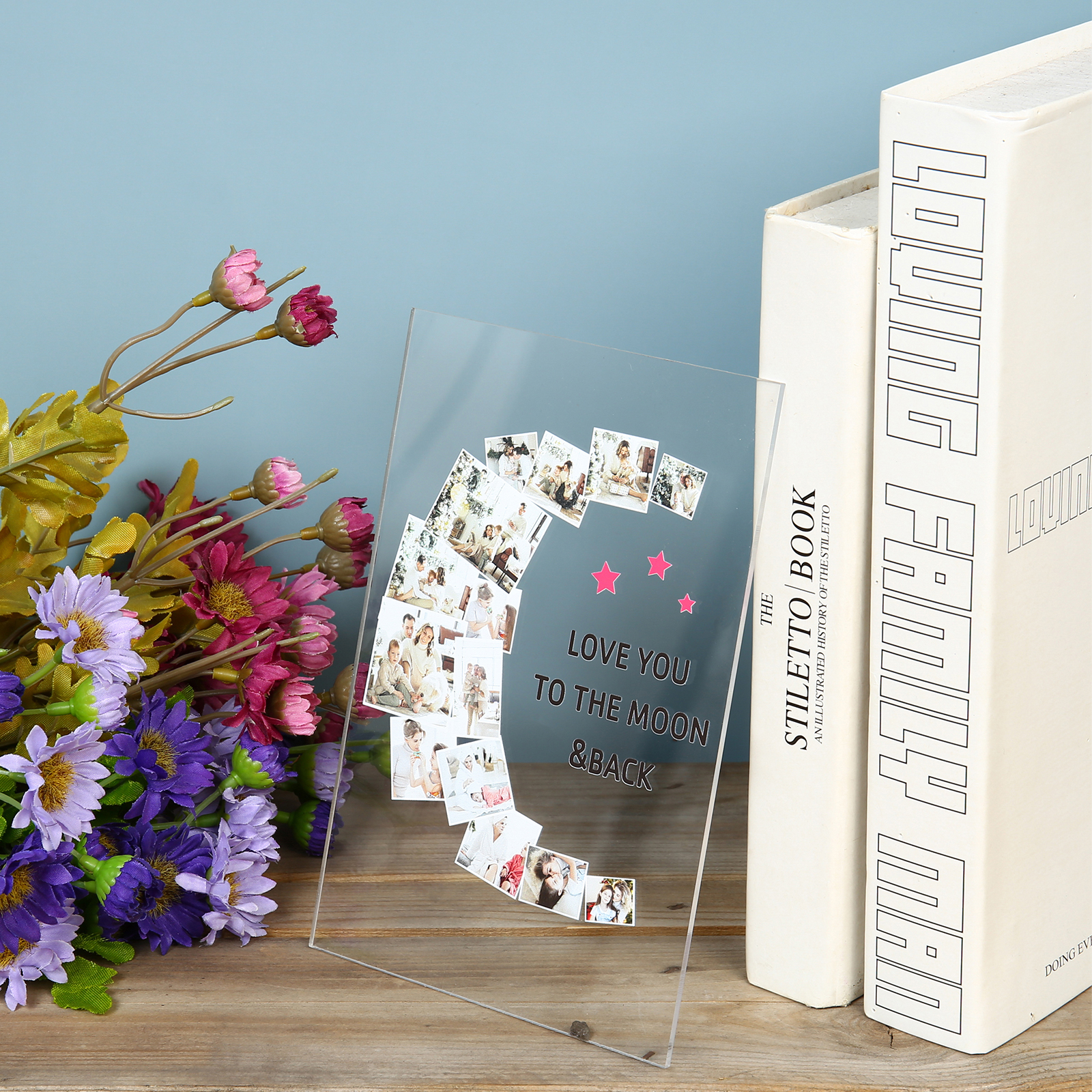 Personalised Family Photo Night Light Ornament Custom 14 Photos Bedroom Decor Home Decoration LED Light Personalised Photo Ornament-Jessemade AU