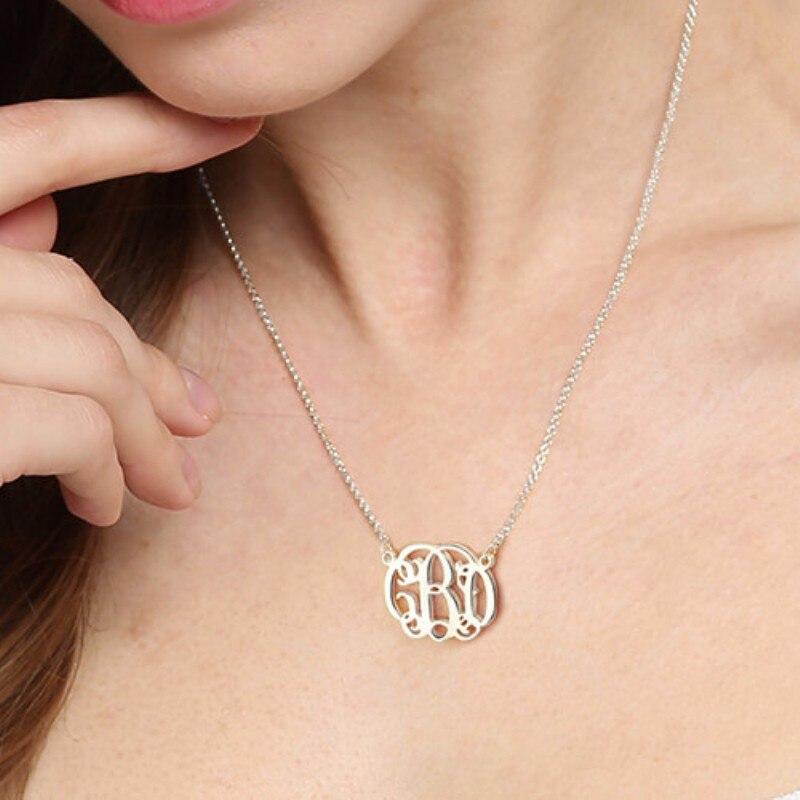 Monogram  Name Necklace for Women Jewelry-Jessemade AU