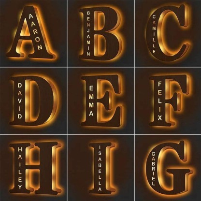 Custom Name Letter Light 19CM-Jessemade AU