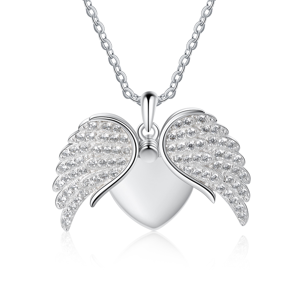 Personalised Angel Wings Women's Necklace-Jessemade AU