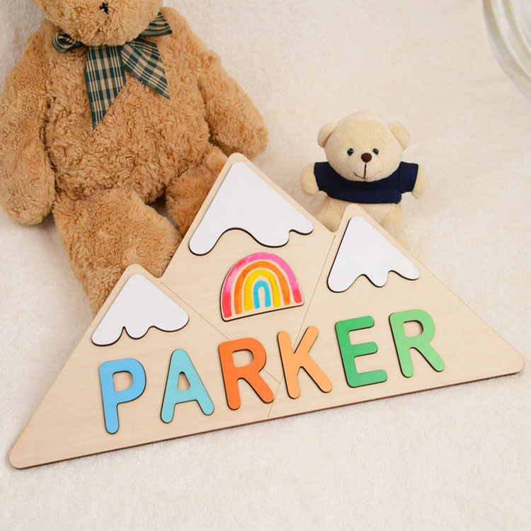 Personalised Kid's Wooden Name Alphabet Puzzle Toy for Toddlers Early Learning Child Toy-Jessemade AU