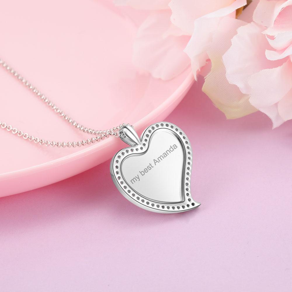 Personalised Heart Necklace Custom Photo Necklace Gifts For Her-Jessemade AU