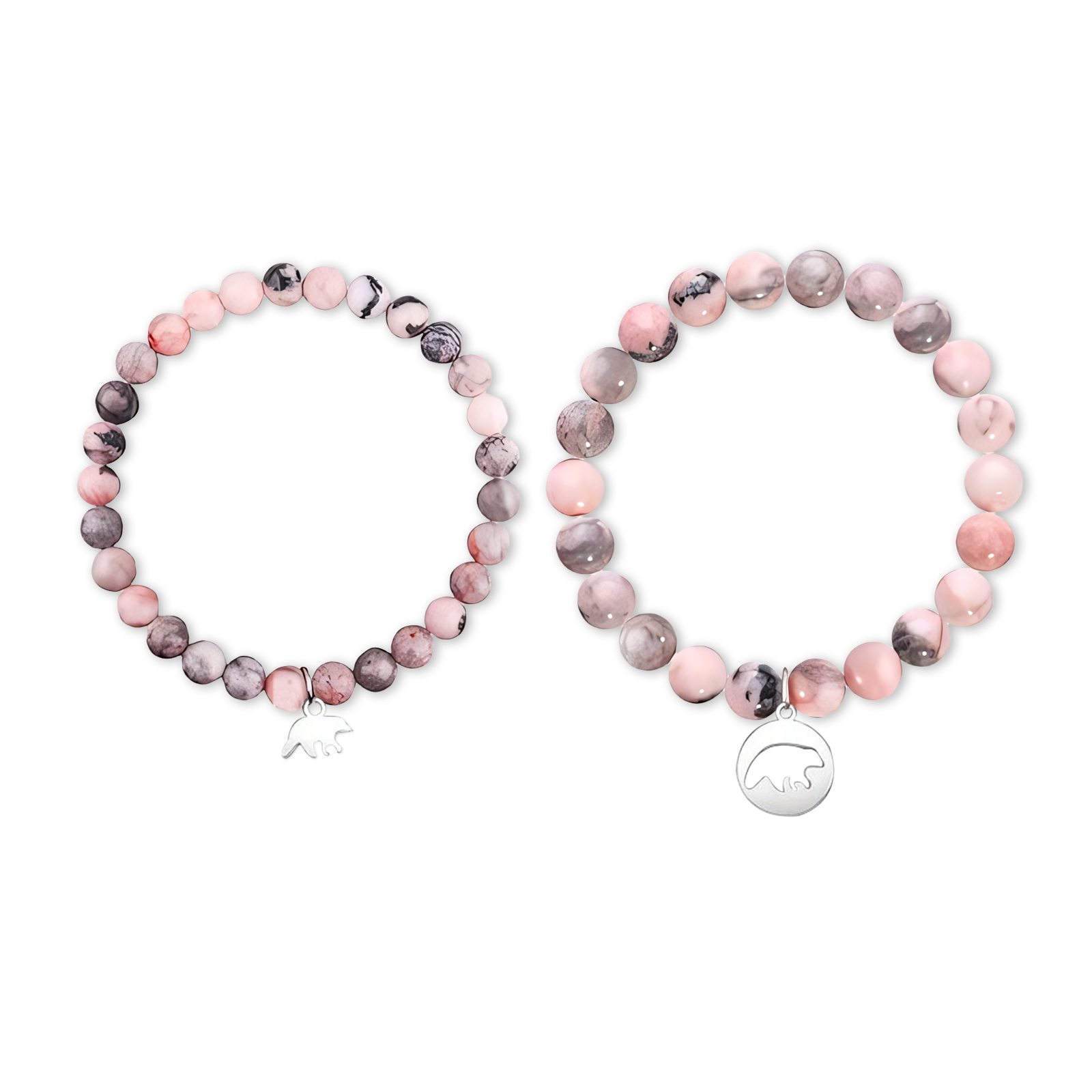 2 Pcs Bracelet Set Bear Pendant Adjustable Bracelets with Message Card Gifts for Her - Mother and Daughter Never Truly Apart-Jessemade AU