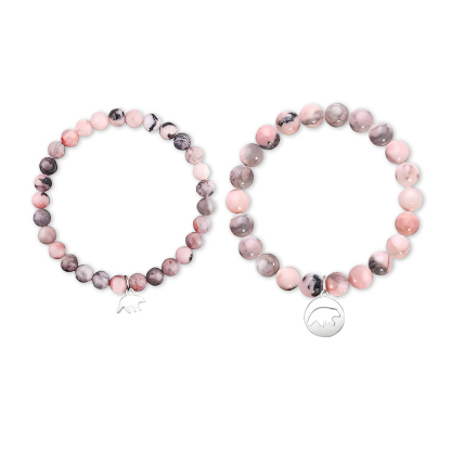 2 Pcs Bracelet Set Bear Pendant Adjustable Bracelets with Message Card Gifts for Her - Mother and Daughter Never Truly Apart-Jessemade AU