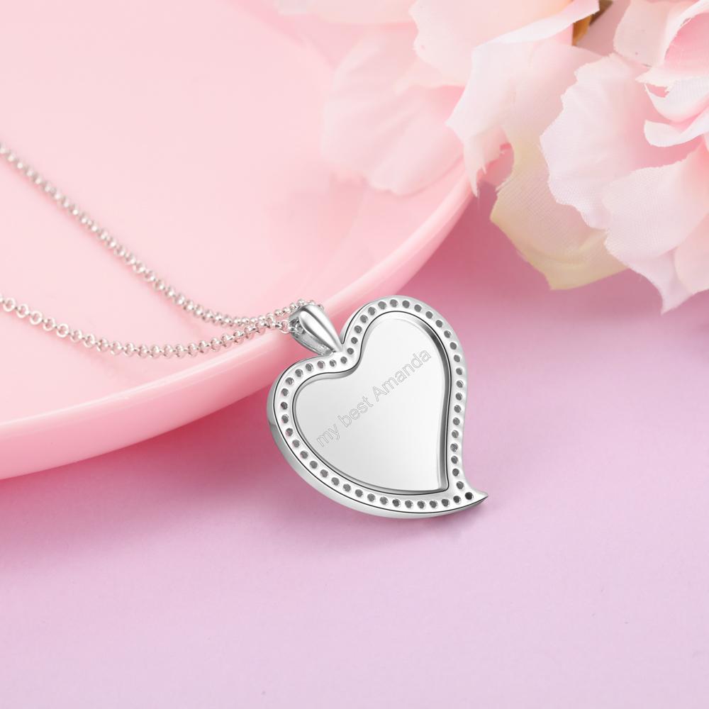 Personalised Heart Necklace Custom Photo Necklace Gifts For Her-Jessemade AU