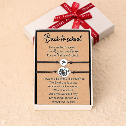 Dandelion Bracelet Mother and Daughter Bracelet Back To School Gift Adjustable String Bracelet-Jessemade AU