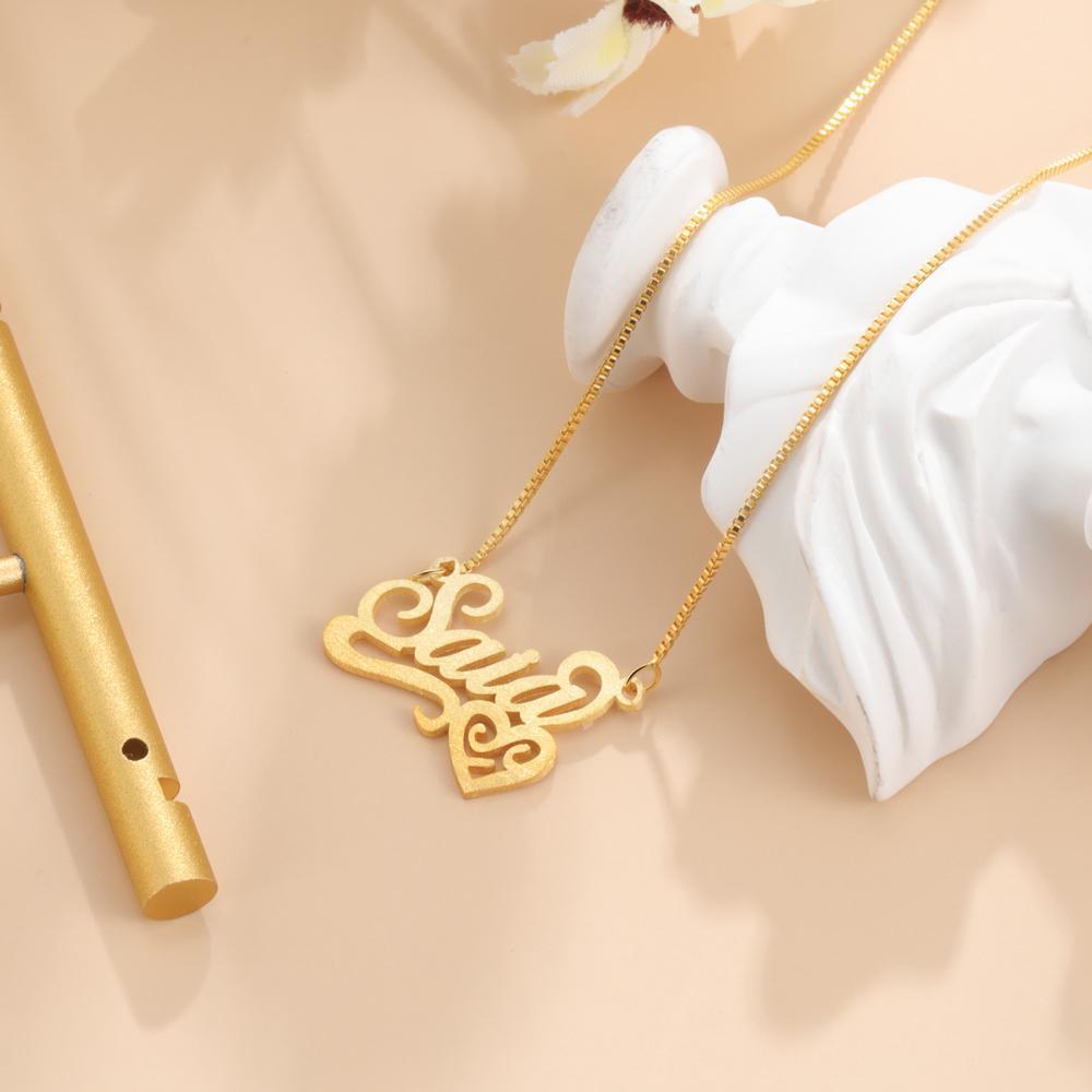Personalised Necklace Custom 1 Name Necklace Gift For Women-Jessemade AU