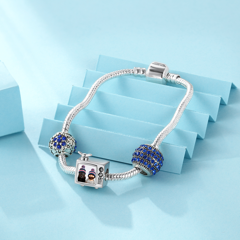 Camera Photo Custom Bracelet with 1 Charm-Jessemade AU