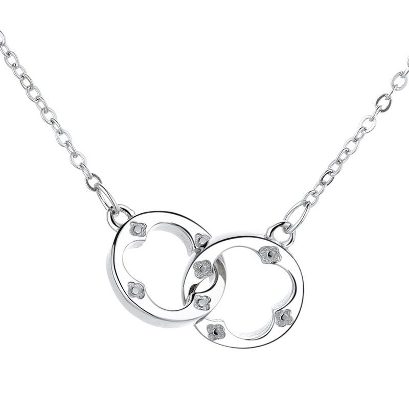 Personalised Double Round Link Necklace Gift For Her-Jessemade AU