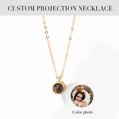 Personalised Projection Necklace Love Style Photo Necklace Gifts For Her-Jessemade AU
