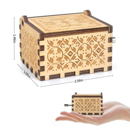 To My Dear Mom-Exquisite Wooden Music Box From Son To Mom-Jessemade AU
