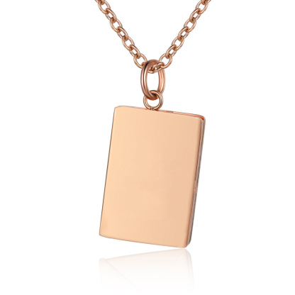 Personalised Envelope Pendant Necklace Customised Photo & Text Necklace Gold/Silver/Rose Gold Valentine’s Day Gift for Her-Jessemade AU