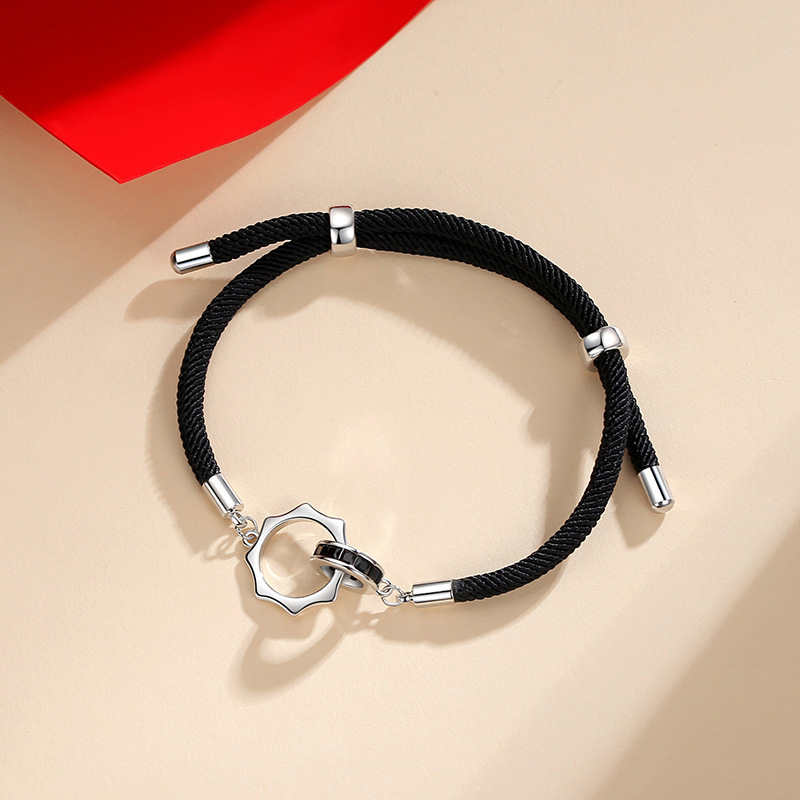  Sun & Moon Ring Couple Bracelet Adjustable Bracelet Valentine's Day Gift Birthday for Couples-Jessemade AU