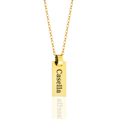 Personalised 1 Name Necklace Back To School Gold Necklace for Kids-Jessemade AU