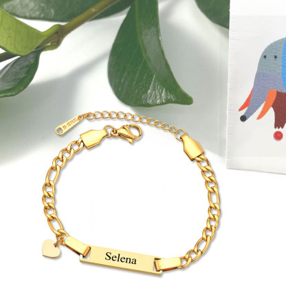 Custom Name Bracelet Personalised Love Bracelet Cuban Chain Bracelet Love Gifts-Jessemade AU