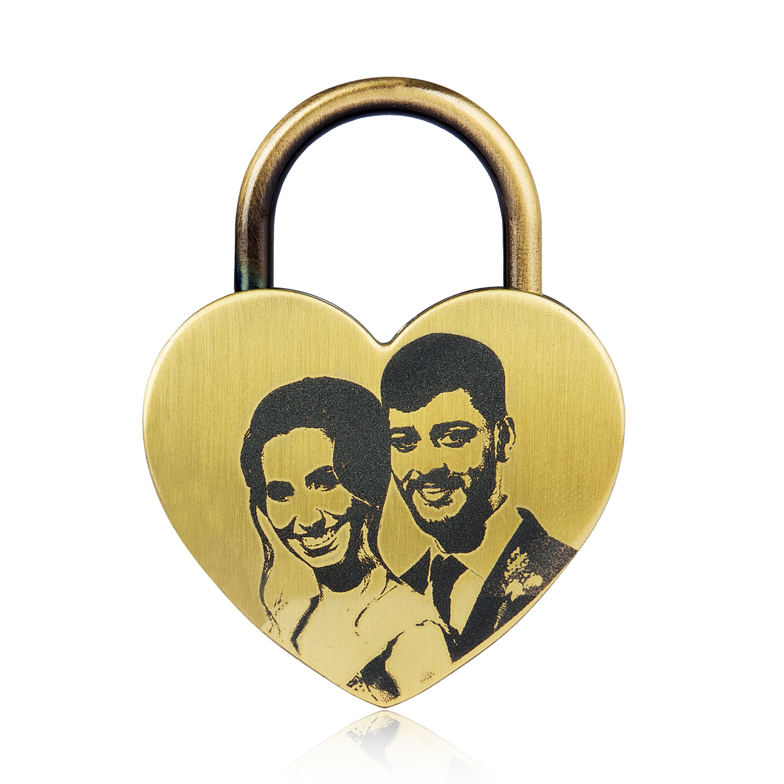 Personalised Heart Love Lock Custom Photo Padlocks Gifts For Couple-Jessemade AU