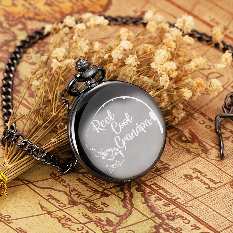 Personalised Pocket Watch Custom Names Gifts For Him-Jessemade AU