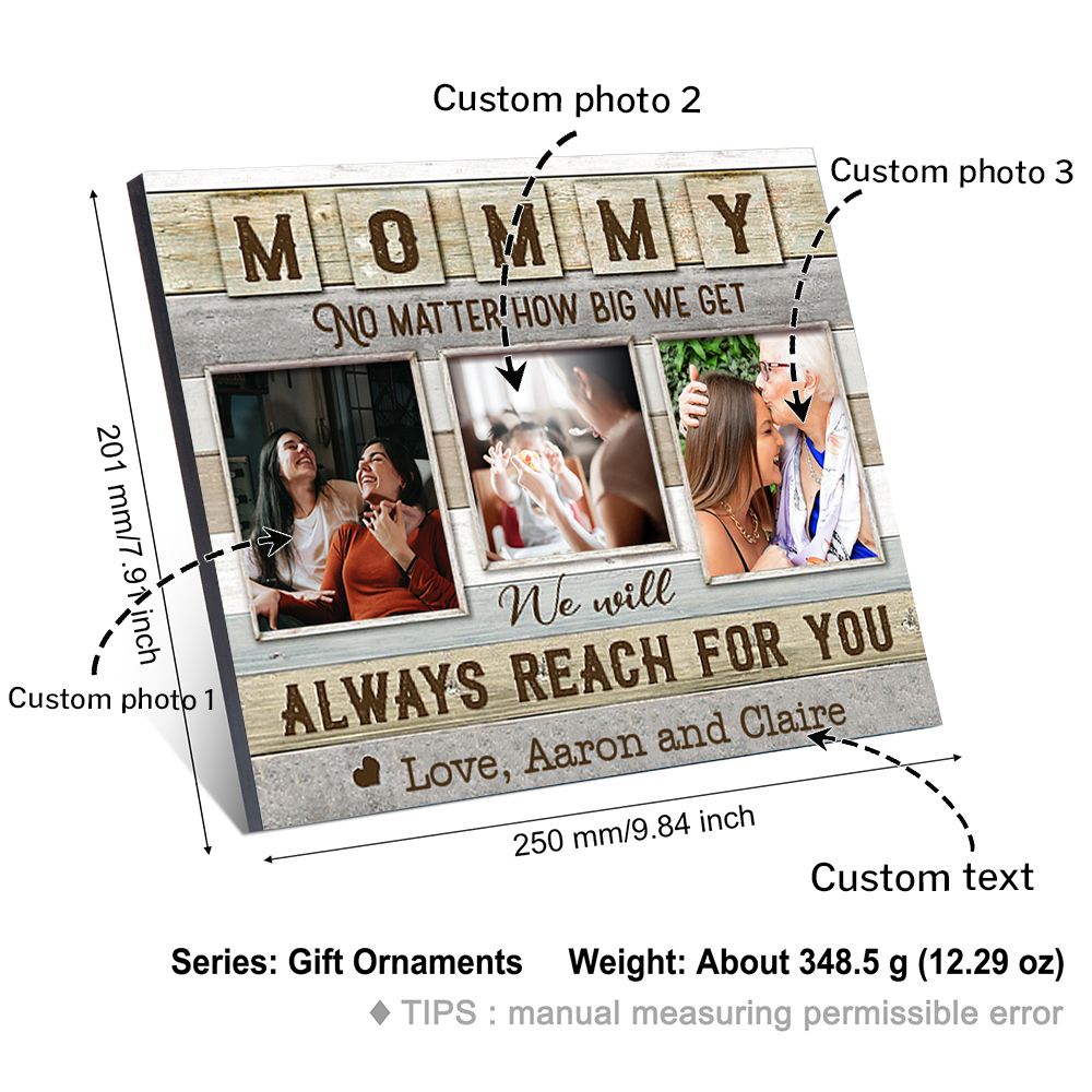 To My Mommy Picture Board Customised Photos Keepsake Wood Signs Photo Frame Gifts For Mother-Jessemade AU